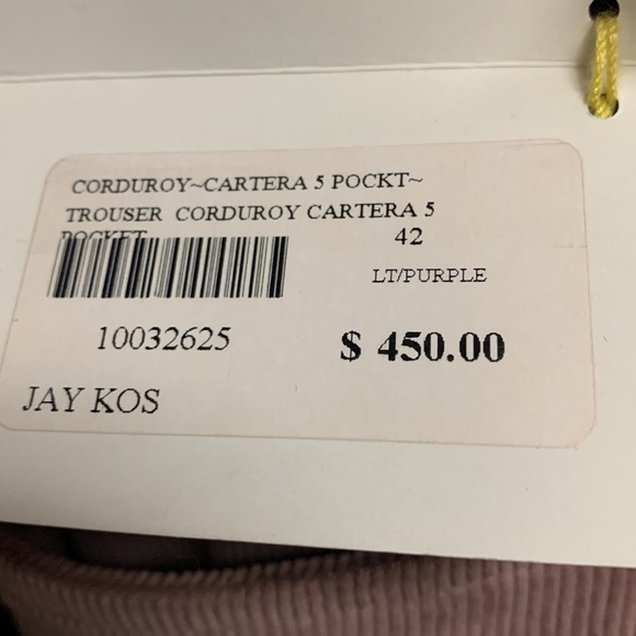Jay Kos LT/Purple corduroy trousers - Picture 5 of 5